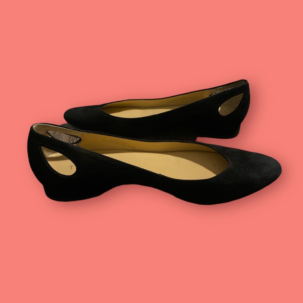 Talbots Black Velvet Flats